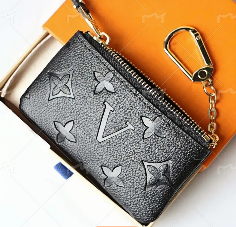 Designer Embossed Flower Rosalie Victorine Wallet Women Coin Purse Card Holder Keychain Man Designer Purses Key CardHolder Small Wallets Travel Clutch Bags A16811