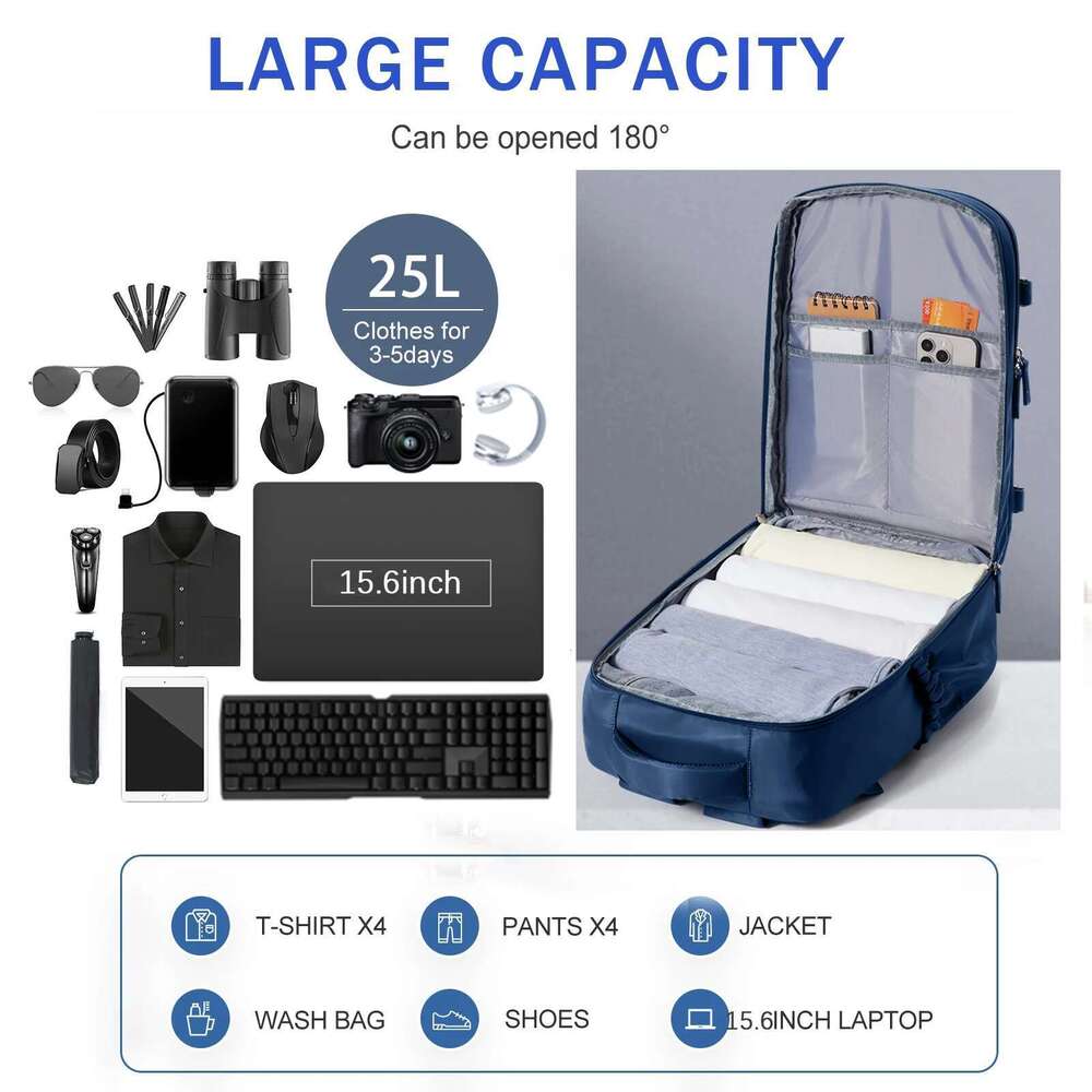 Men Travel Backpack Ryanair 40X20x25 Airplane Cabin Bags Vacuum Waterproof Hand Lage Laptop Backpacks High Quality Carry-Ons