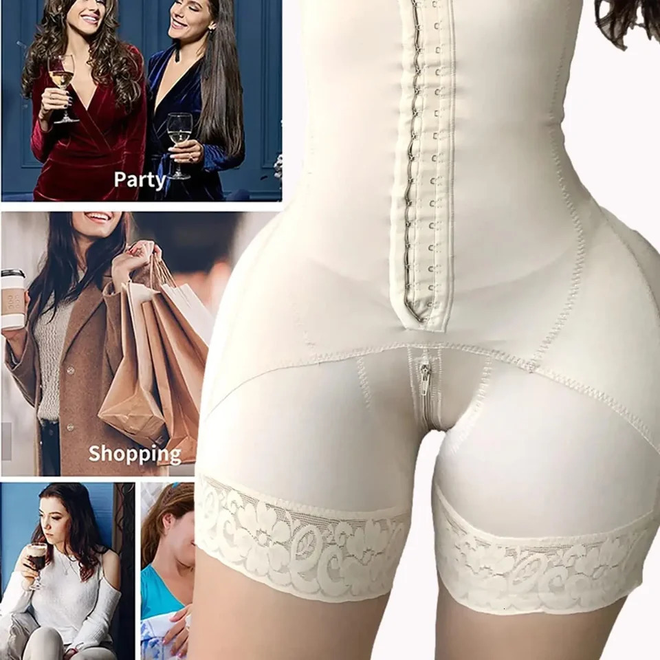 Slimming Corset for Women Compression Body Shaper Waist Trainer Shapewear Post Surgery Slimming Butt Lifter Fajas Colombianas 250430