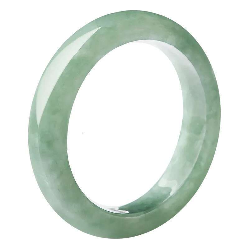 Inner Diameter 14Mm-22Mm Natural Burma Jadeite A-Grade Bean Seed Ring Couple Jade Stone Hand Jewelry For Women's Gifts Wholesale