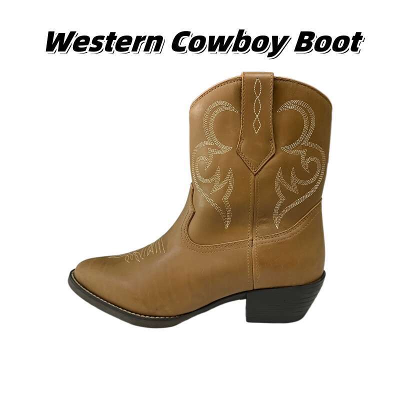 Chic Embroidered Brown Cowboys' Shoes: Perfect Fit for Fashionable Gentlemen Okimoz