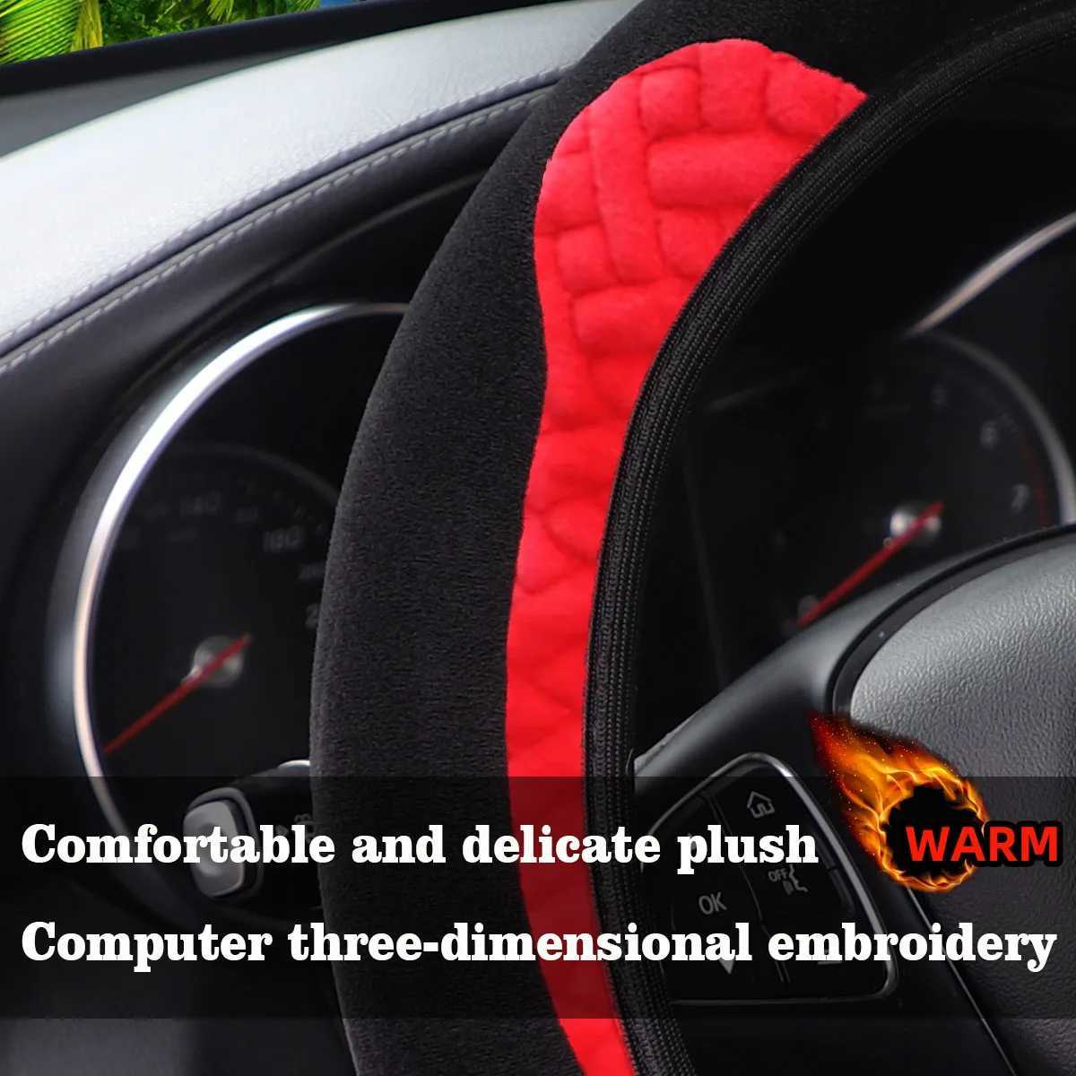 Warm hand plush bear cartoon cat car no inner ring steering wheel cover auto parts 14.5-15 inches H25430
