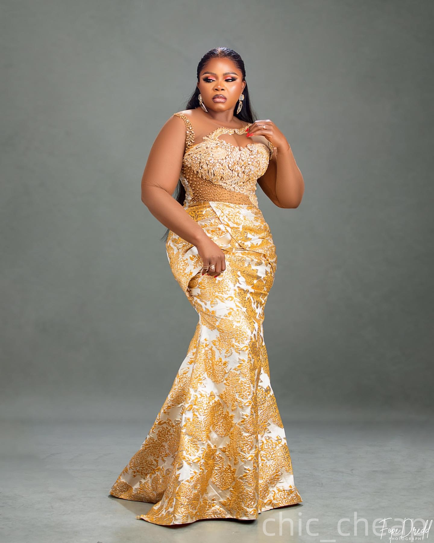 Mermaid Gold Plus Size Prom Dresses 2025 Crystals 3D Foral Lace Elegant Evening Formal Party Second Birthday Engagement Gowns Dress For Special Occasi