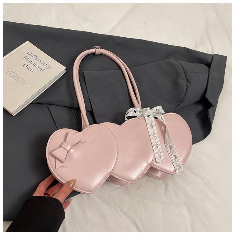 Fashionable Women's Small Love Theme Shoulder Tote for Casual Wear