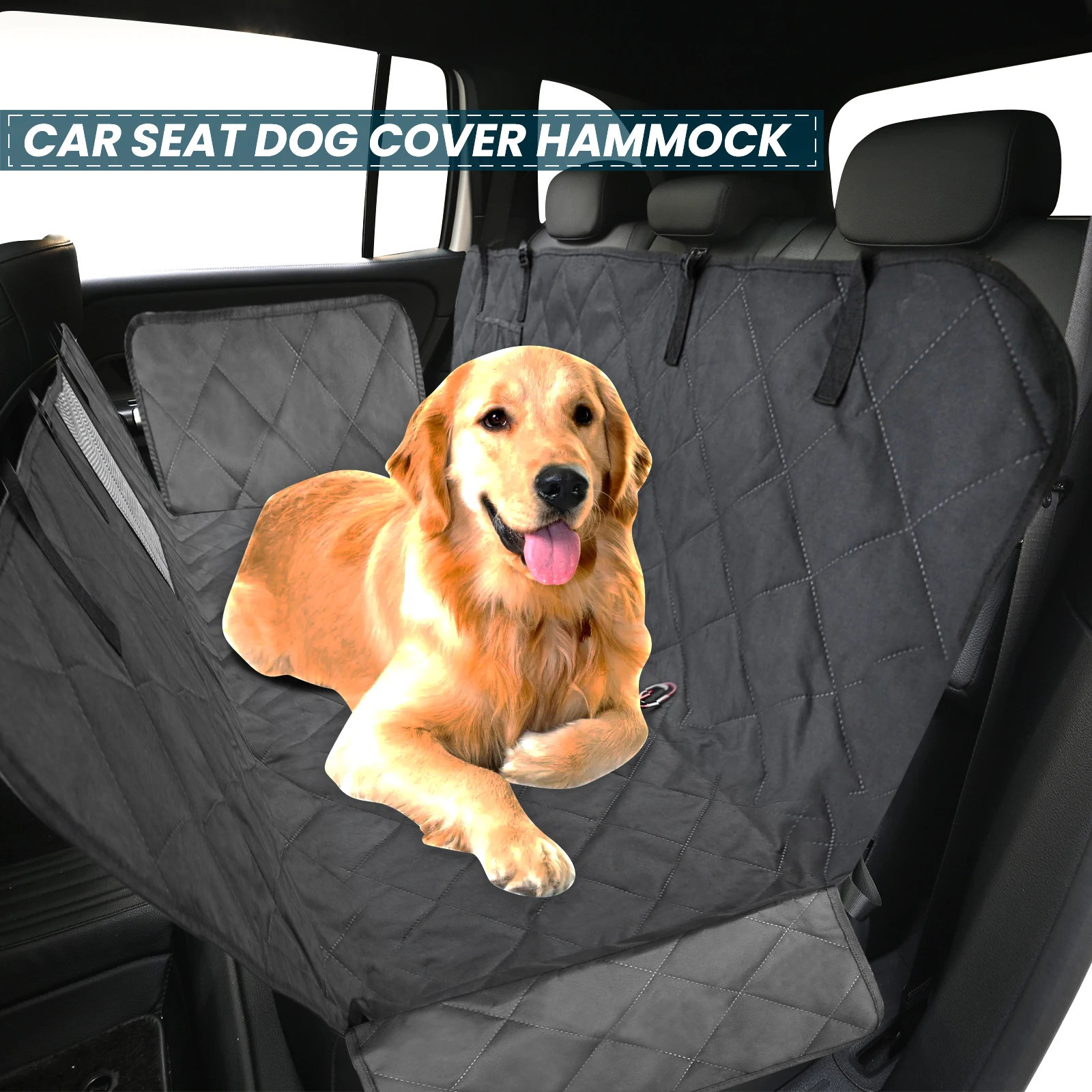 Car dog rear seat cover waterproof pet travel cargo pad hammock dog rear seat pad safety boots luggage compartment pad lining 250427