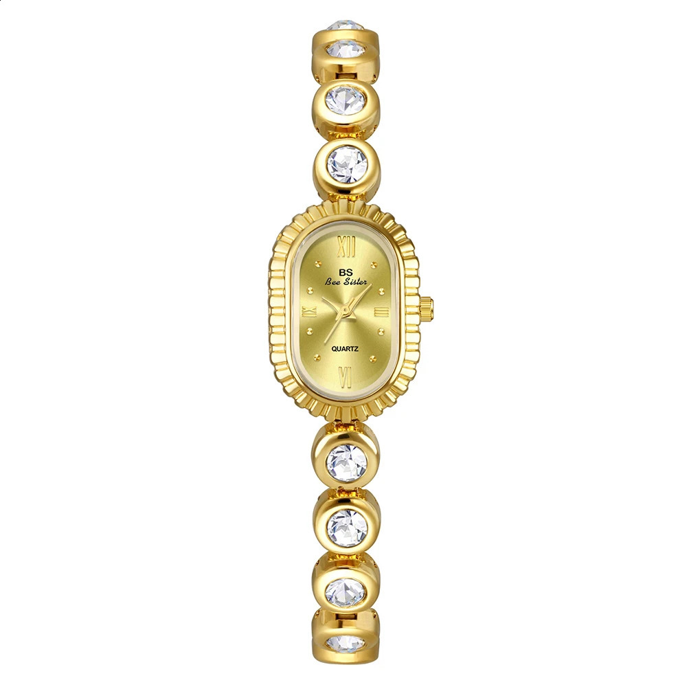 Diamond Watches For Women Rhinestone Gold Clock WomenWristwatch Gift For Girlfriend 250121