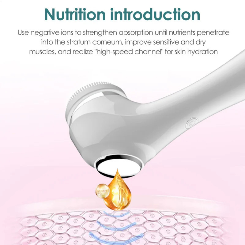 Cleansing Brush Face Massage Skin Care Vibration Cleaner Deep Pore Cleaning Skin Beauty Tool 250121