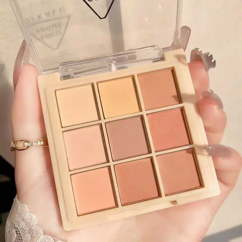 9 Colors Eye Shadow Palette Glitter Nude Charm Women New Beauty Eyeshadow Palette Female Cheap Travel Mini Makeup Christmas Gift M250121