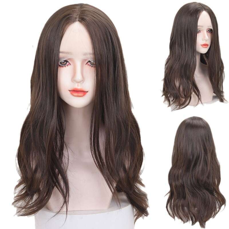 Lace Front Wig Cover T Shape Wig Lightweight Natural Full Head Cover With A Fluffy And Slightly Curly Wig Women S Long Hair Lace In Front