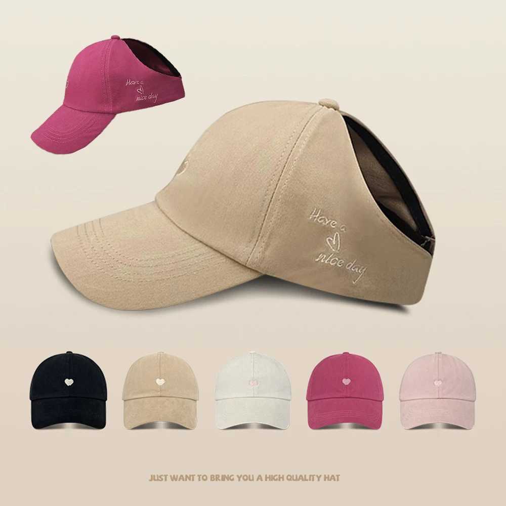 Summer Kids Children Baseball Cap High Ponytail Fashion Cap Empty Tail Sun Hat Baseball Hat Children Sun Visor Hats Tie Breathe M250121