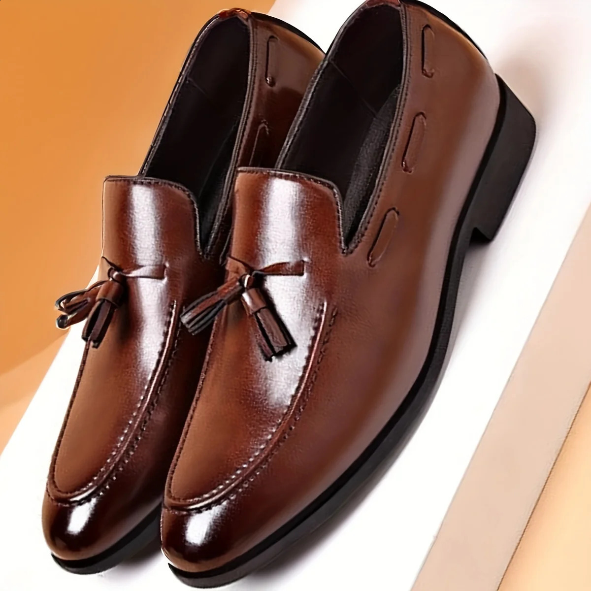 Men's Wedding Party Shoes er Style Dress Shoes for Men Business Casual Shoes Slip on Leather Shoes Plus Size250114