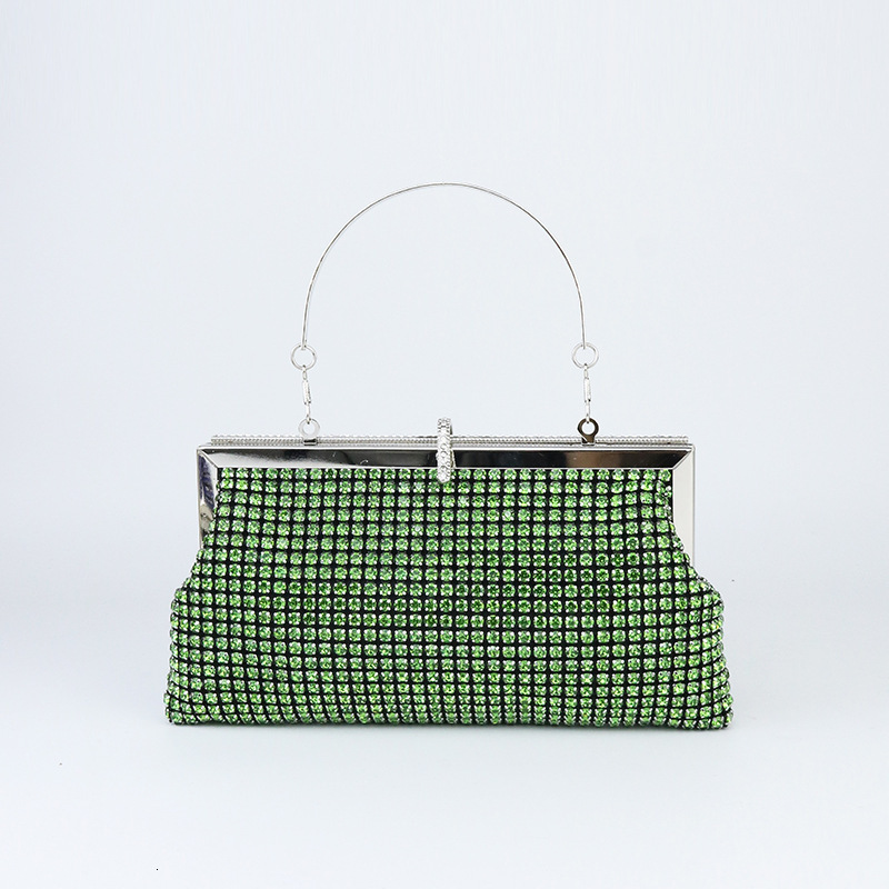 New Diamond Shining Square Handheld Banquet Bag With Large Capacity Fashion Women's Handbag