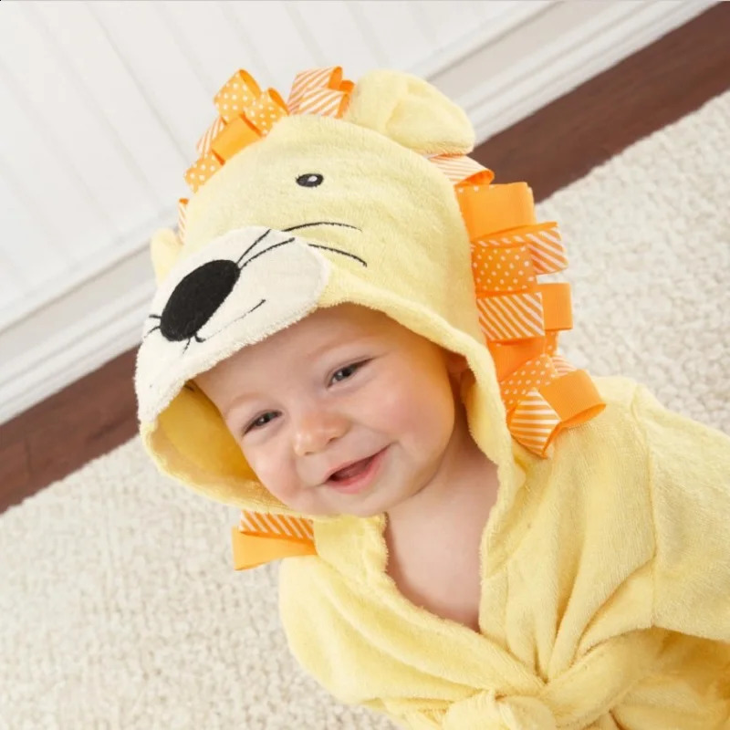 Cute Mouse Children Bathrobe born Blankets Baby Boy Bath Towels Hooded Girl Coat Terry Clothes Set Pography Props 0-6 Year 250114