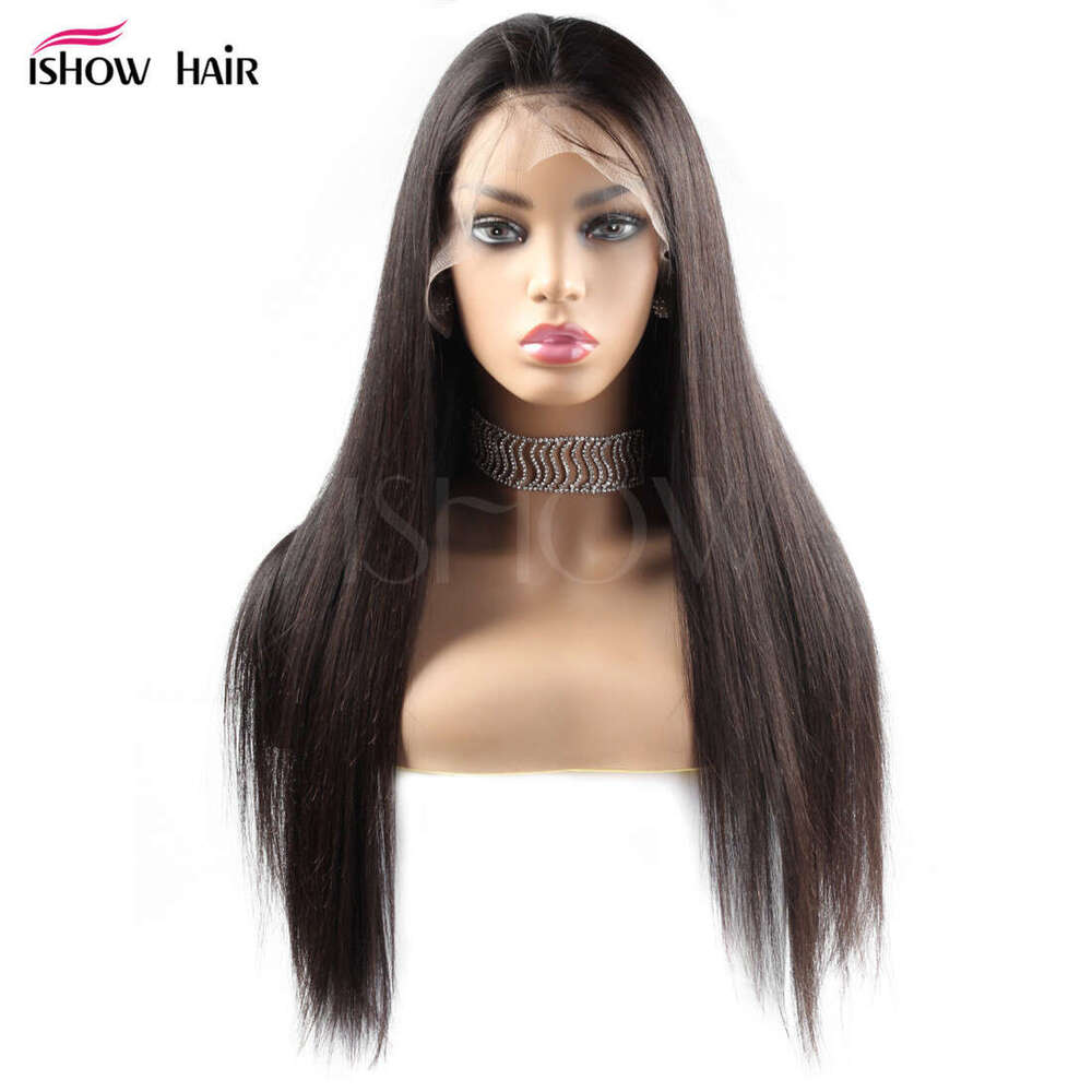 Lace Front Wig Cover T Shape Xu Changzhen S Lace Real Full Head Set Straight Human Hair Wig