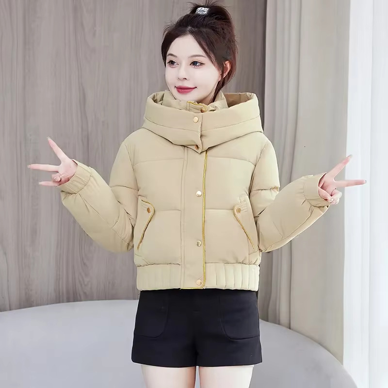 Fashion Down Jacket Women's 2024 Short Loose Padded Winter Cotton-Padded Jackets New Temperament Warm Coat