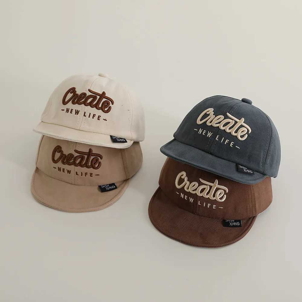 Spring/Summer New Childrens Fashion Travel Casual Boys and Girls Foreign Style Mini Short Eve Sunshade Breathable Hat M250121