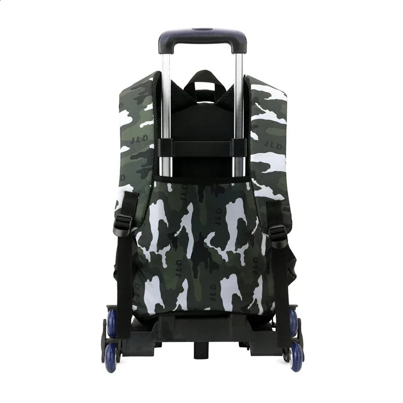 Children School Backpack for Kids Boys Wheeled Bag Student Backpack Trolley School Bag with Wheels Rolling Luggage Book Bag 250109