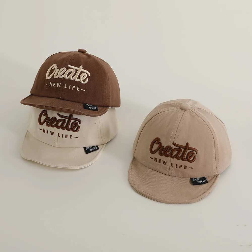 Spring/Summer New Childrens Fashion Travel Casual Boys and Girls Foreign Style Mini Short Eve Sunshade Breathable Hat M250121