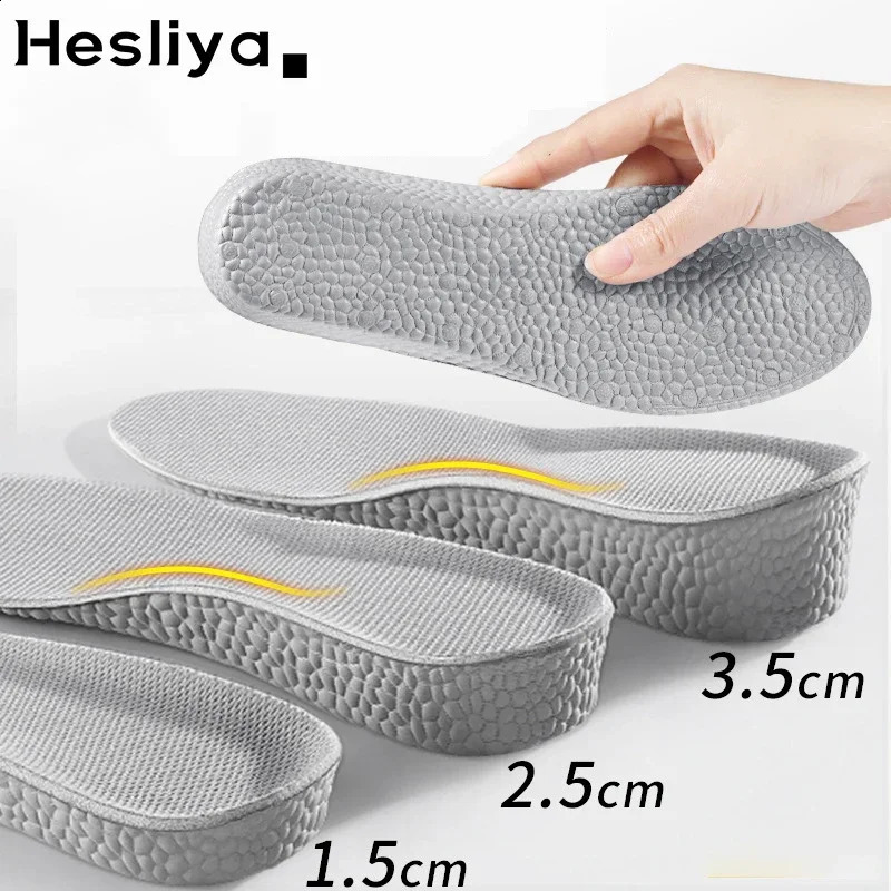 2PCS Heightening Insole Invisible Unisex Women Heighten Insert Cushion Pads EVA Lifting Heel Arch Support Taller 250114