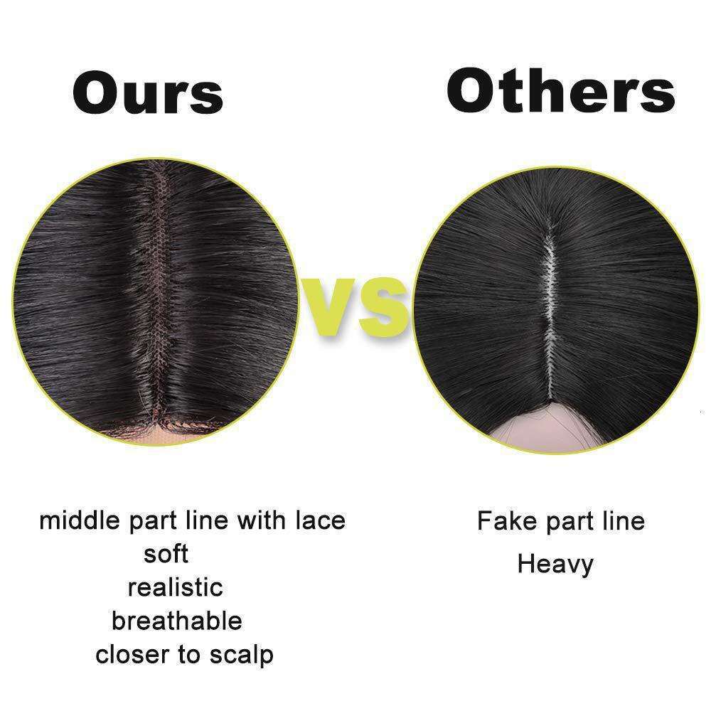 Lace Front Wig Cover T Shape Xuchang Aisi Long Curled Front Lace Female Hair Wigs Synthetic Wig Headset