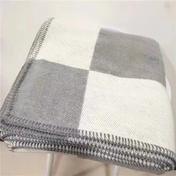 130x170cm Plaid Cashmere Blanket Super Soft Wool Scarf Shawl Winter Warm Plush Sofa Bed Fleece Knitted Throw Cape Blanket 250117