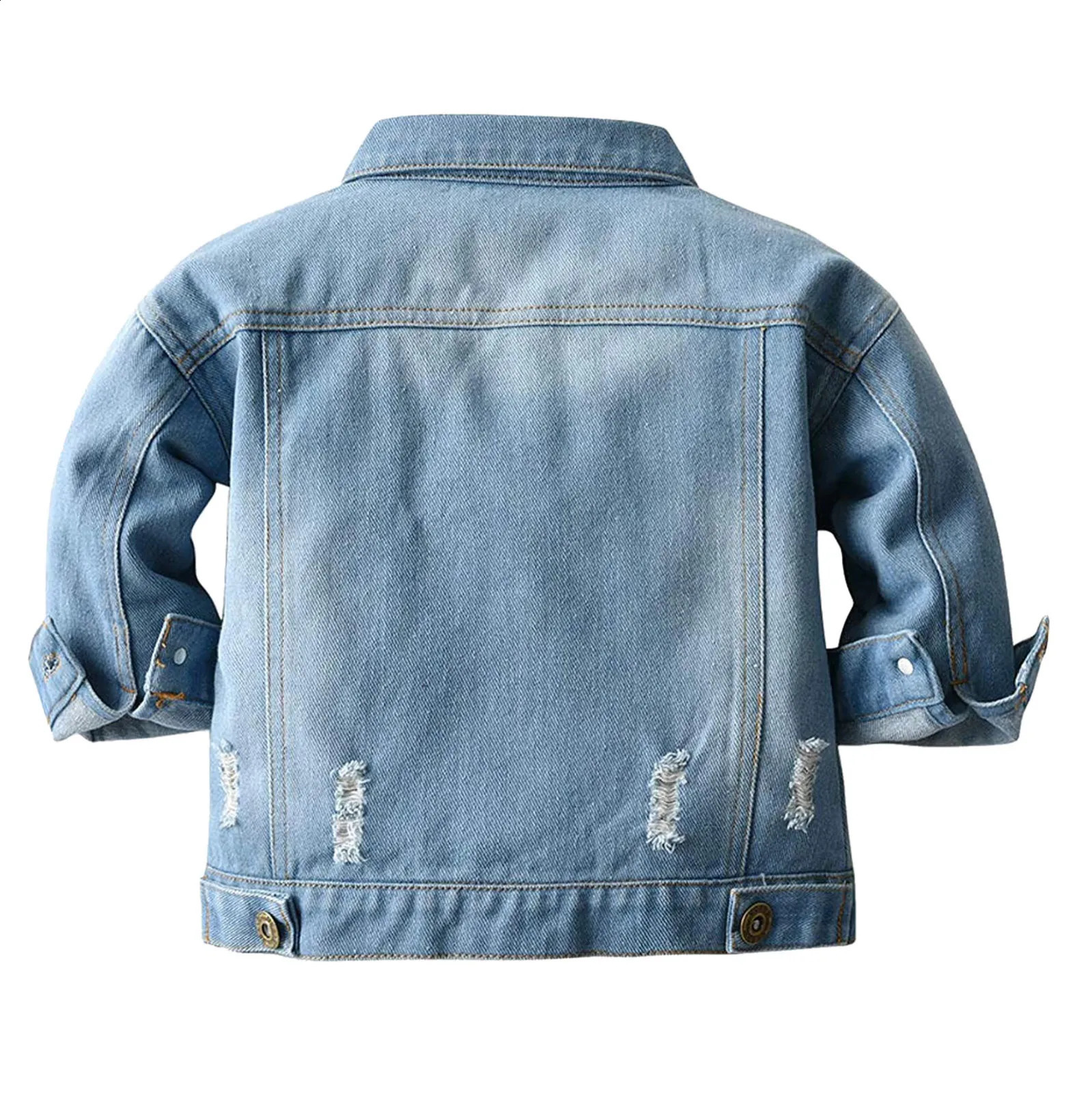 Button Jeans Toddler Coat Pocket Kids Denim Jacket Down Top Girls Jackets 16 Snowboarding Jacket Kids Jackets Toddler Girls 250121
