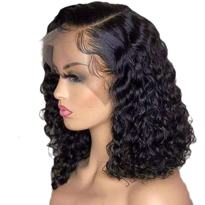 Lace Front Wig Cover T Shape Front Lace Wig Women S New Product Medium Length Curly Hair Synthetic Fiber Wig Headband