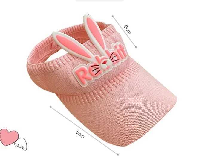 New Kids Sun Hats Children Summer Visors Cute Rabbit Wings Bunny Hat Summer Hat for Kids Boys Girls Hats 3-12years Old T250121