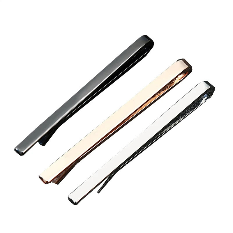 Simple Fashion Tie Clips MenS Metal Necktie Daily Business Wedding Ceremony Tie Clip Pin Men Party Jewelry Accessories Gift250120