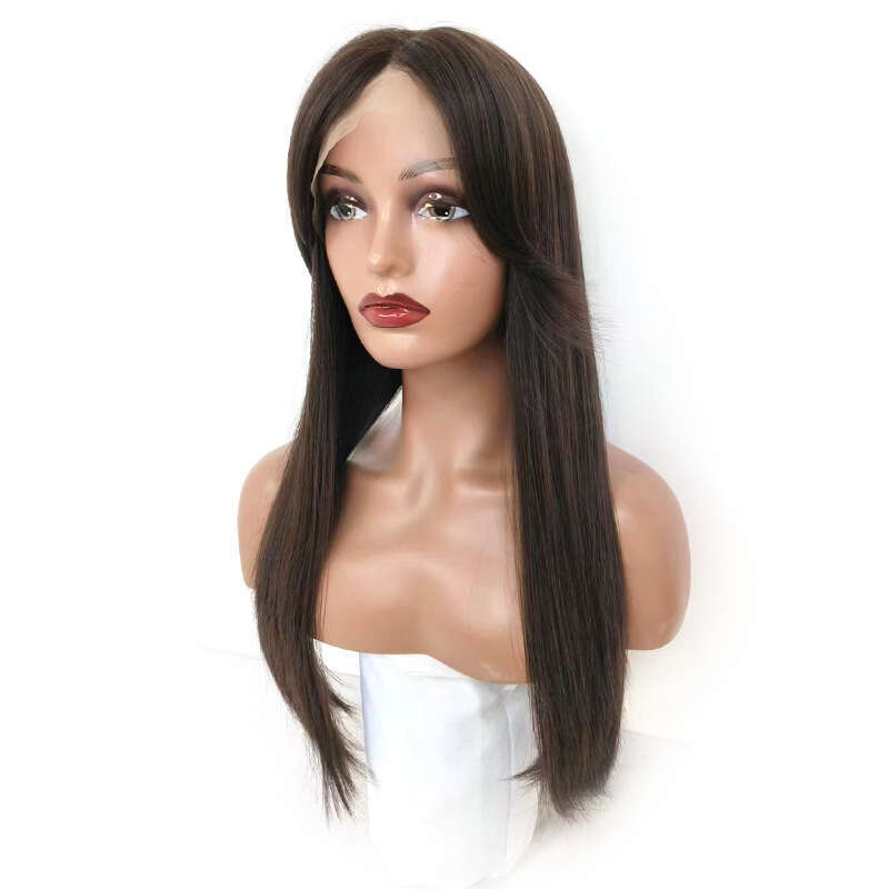 Lace Front Wig Cover T Shape Synthetic Female Long Curly Hair Front Lace Wig Headband Wigs