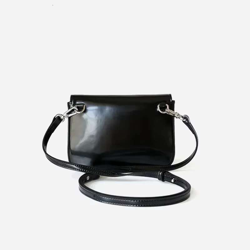 Genuine Leather Women Small Square Bag Versatile Handbags High Quality Ladies Solid Color Shoulder Messenger Bags Coffee 2024