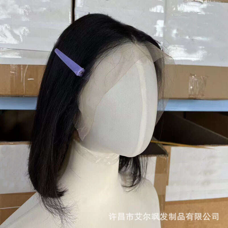 Lace Front Wig Cover T Shape X Bob Front Lace Human Xuchang Real Hair Wig