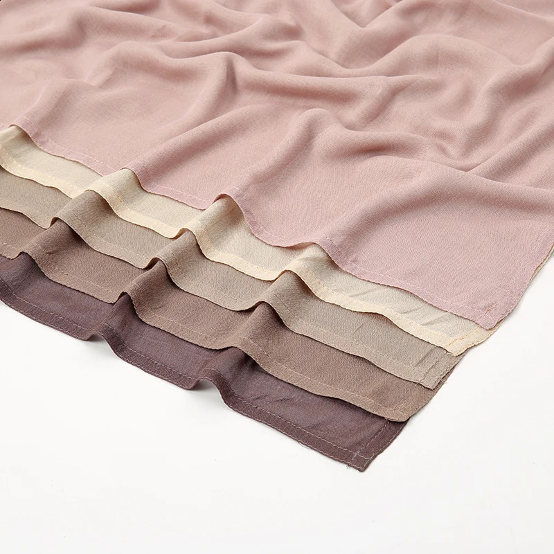 Fashion Rayon Cotton Hijab Shawls Modal Muslim Hijabs Women Plain Scarf Small Size Headscarf Islamic Turban Headband 170*70cm 250121