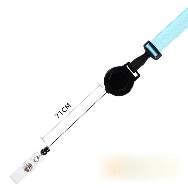 Retractable Work Pass Card Sleeve Neck Strap ID Holders Name Badges Lanyards Strap Keys Rope Lanyards 250120