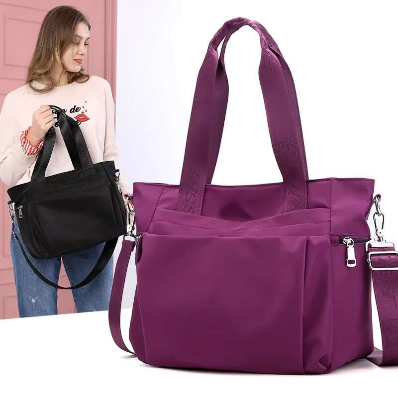 Simple And Fashionable Ladies Tote Large-Capacity Women's Lightweight Shoulder Trendy Casual Hand-Held Messenger Bag