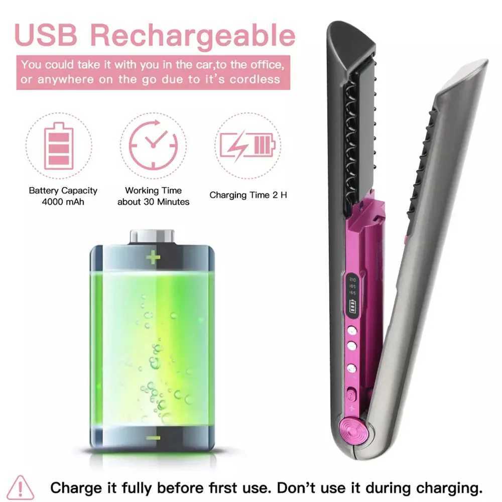 Hair Brushes Straightening Brush 160 c Digital Ce 3c Dry Wet 40w 59w Hair Straightener Curling Iron Clearance Z250122
