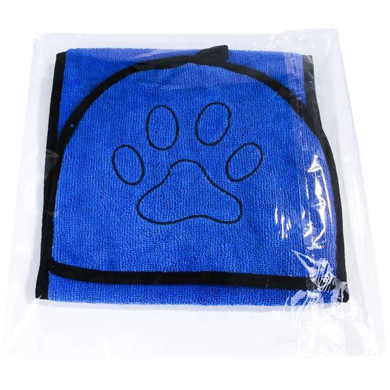 Dog Bath Towels Pet Dog Bath Towel for Small Medium Large Dogs Microfiber Super Absorbent Pet Drying Towel Blanket With Pocket M250118