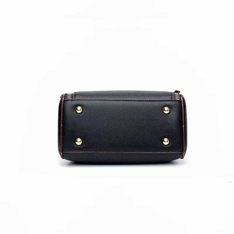 Small Bucket Shoulder For Women Designer PU Leather Messenger Crossbody Bags Ladies Casual Solid Color Purse Handbag