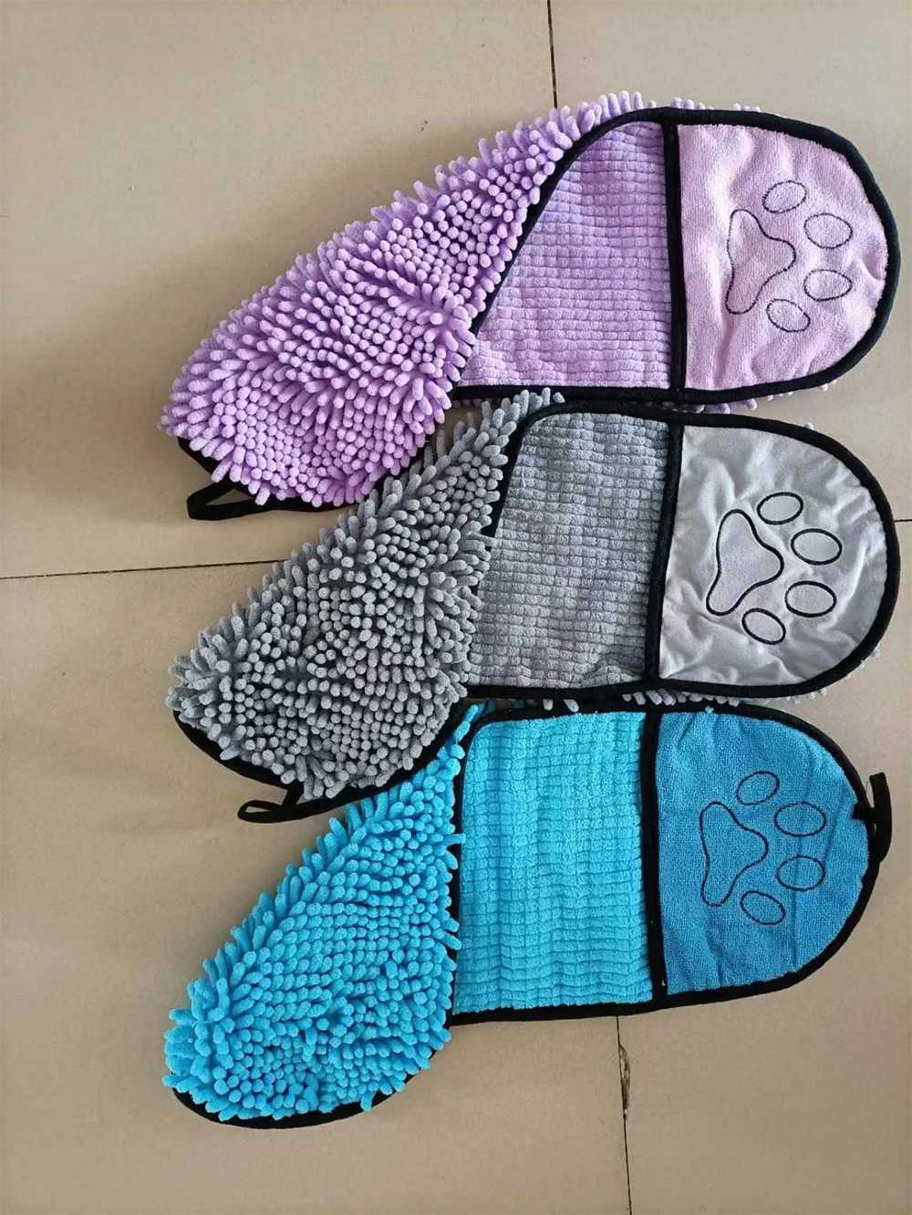 Pet Dog Towel Cat Universal Bath Towel Quick Dry Super Absorbent Soft Towel Pocket Cleaning Tool Pets Cleaning Tool M250118