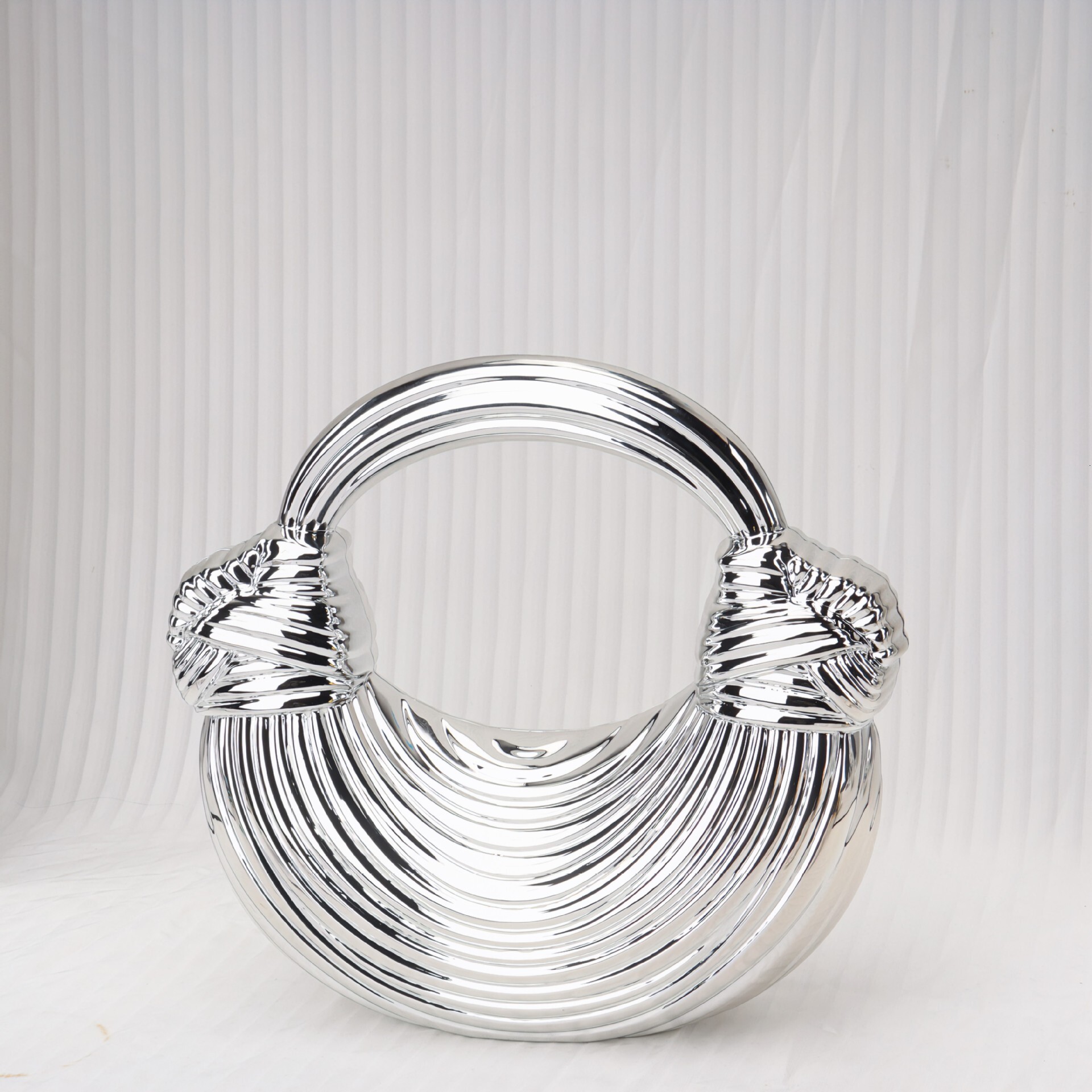 Shiny Acrylic New Noodle Knot Rope Dumpling Cloud Handheld Personalized Trendy Single Shoulder Banquet Bun