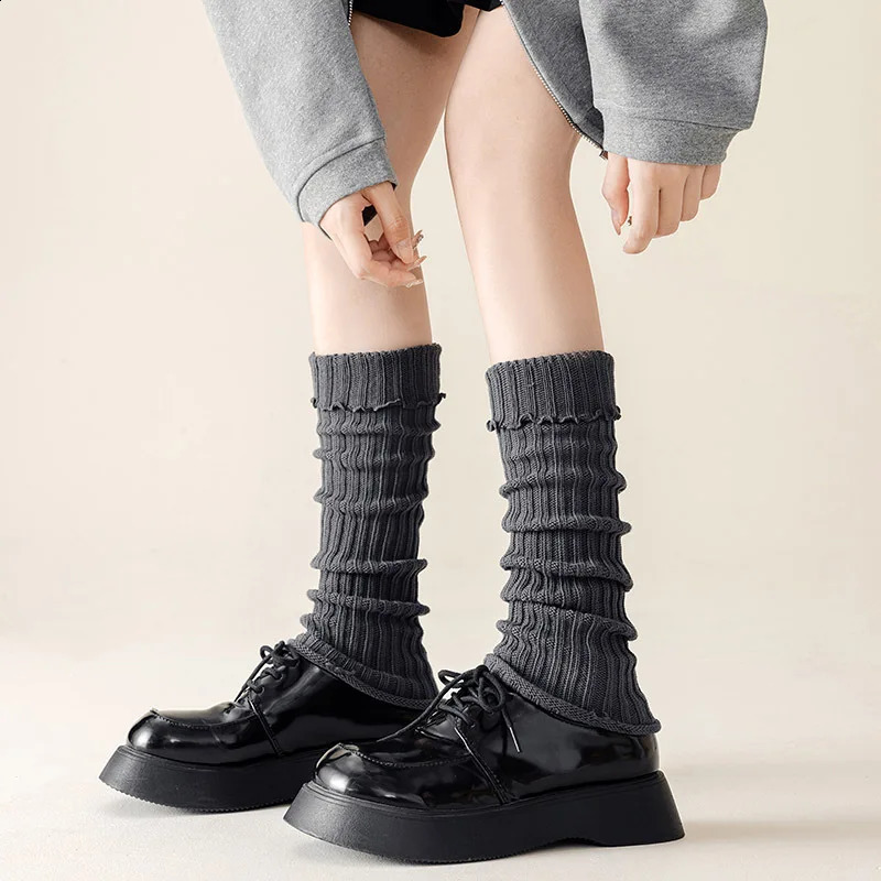 Winter Socks Wooden Ear Foot Long Tube Cotton Warm Socks Boots For Women Stocking Fuzzy Leg Warmers Medias Termicas Mujer Medias 250121
