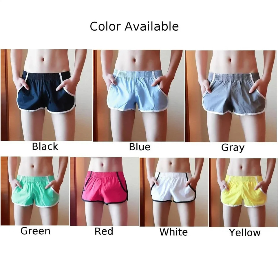 Men Shorts Low Waist Underwear Short Pants Cotton Casual Sportwear 250121