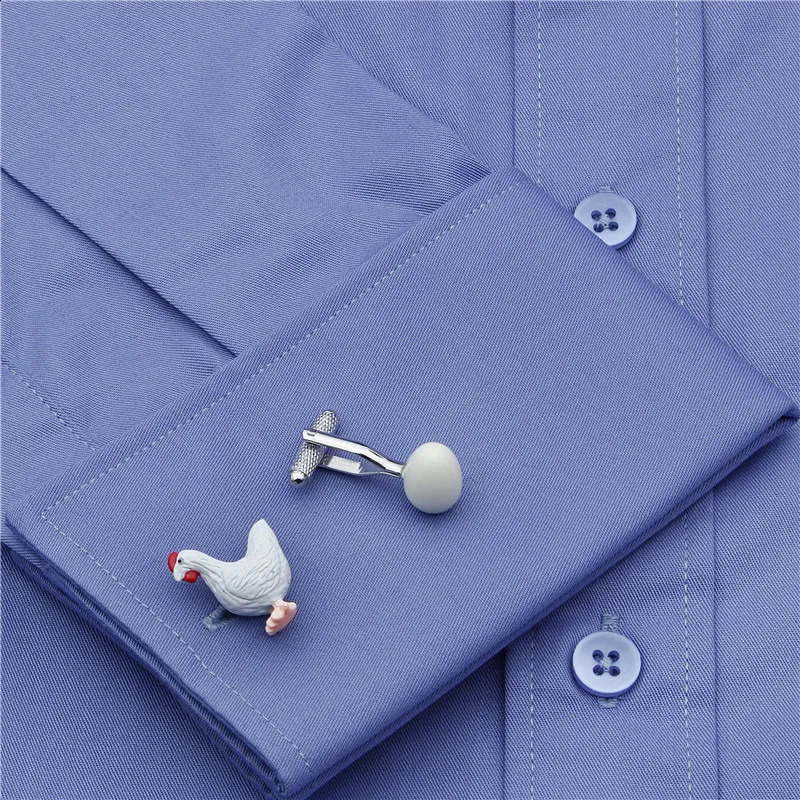 Hansen Mens Shirt Jewelry Fun Hen and Egg Cufflinks Boy Animal Cufflinks 250110