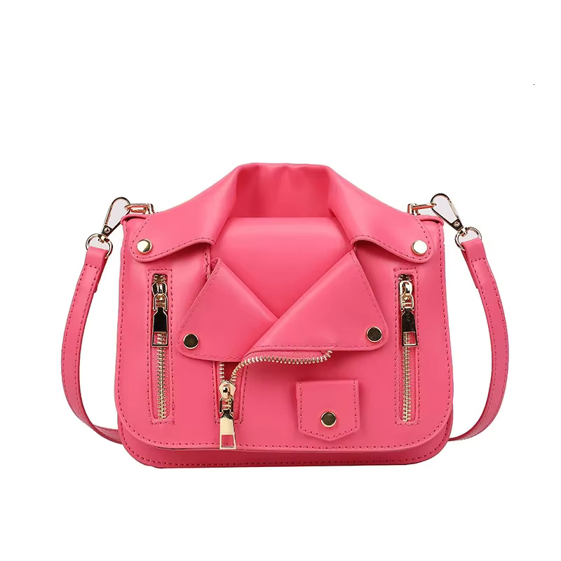 Leather Jacket Cosplay Shoulder Bag Designer Women's PU Attractive Punk Style Crossbody Bags For Girls