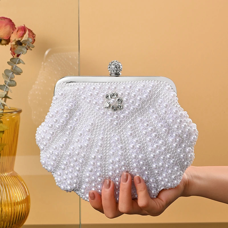 Womens Evening Bag Artificial Pearl Purse Evening Clutch Bag Wedding Purse Bridal Prom Handbag Party Bag 250122
