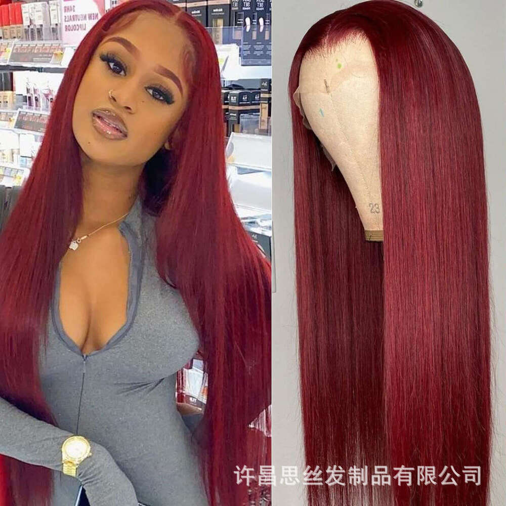 Lace Front Wig Cover T Shape Wig T Shaped Front Wig Full Head Cover Mid Split Long Straight Lace Hair Wigs