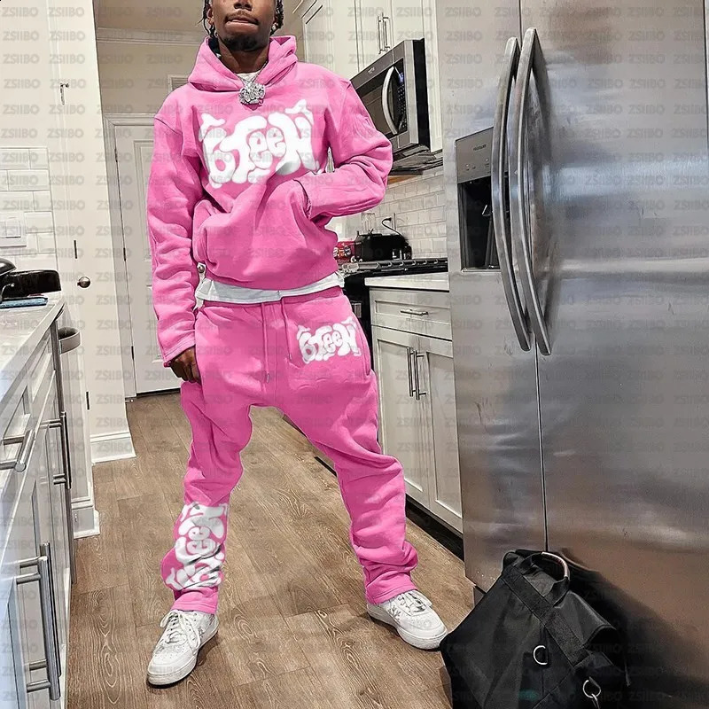 Y2K Colorful Letters High Street Hip-Hop Campus Loose Zip Hoodie Men Gothic Harajuku Casual Street Oversized Sweatshirt Unisex 250118