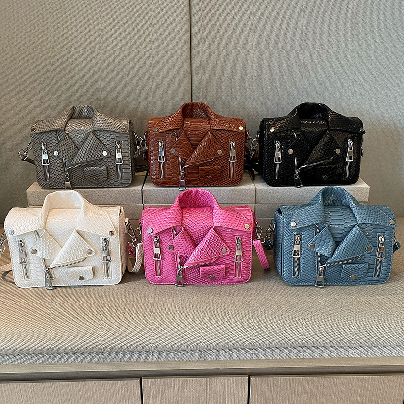 Designer Women's Tote Fashion Lapel Jacket Crossbody Bag Purse Hip Hop Clothes Shape Ladies Shoulder Bags High Grade Handbag