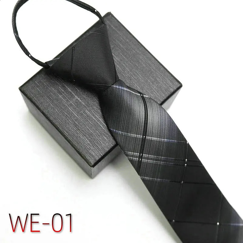 Suit Business Zipper Tie for Man 487cm 1200 Pins Highend Polyester Neck Striped Solid Color Grid Flower Ties 250114