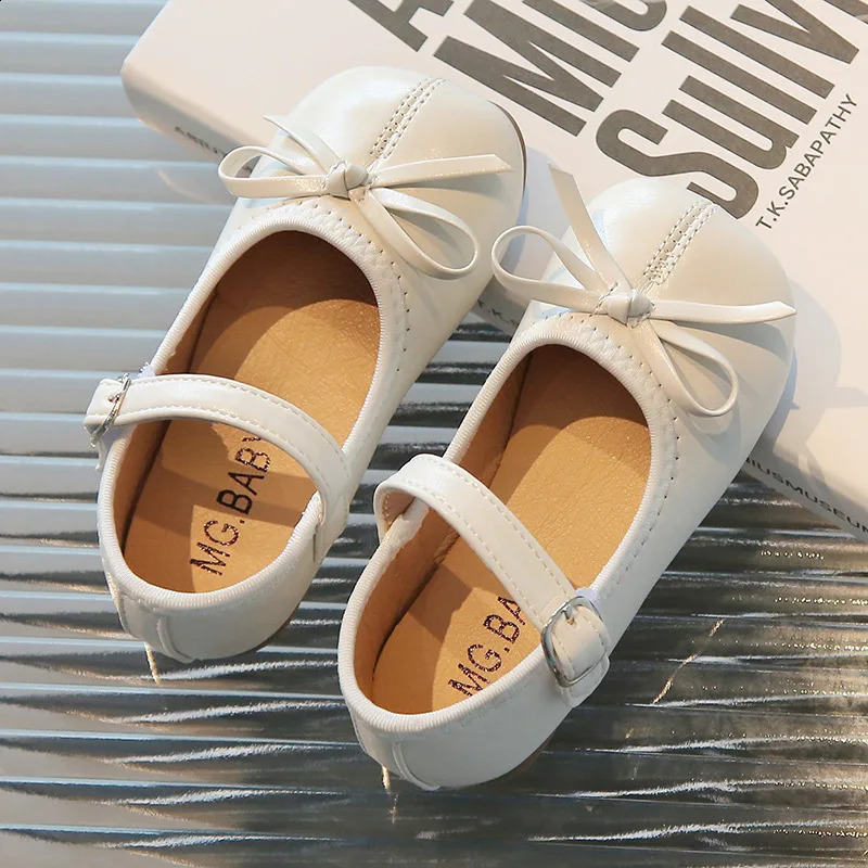 Fashion er Girls Flat PU Leather Shoes Spring Autumn Toddler Little Kids Oxfords For Girl Party School Shoes Green Black 250121